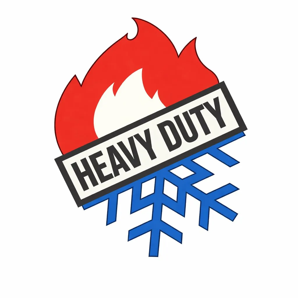 Heavy Duty Heating & Cooling Logo