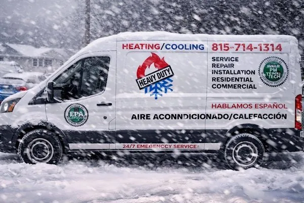 Heavy Duty Heating and Cooling Service Van — Joliet IL Emergency Service
