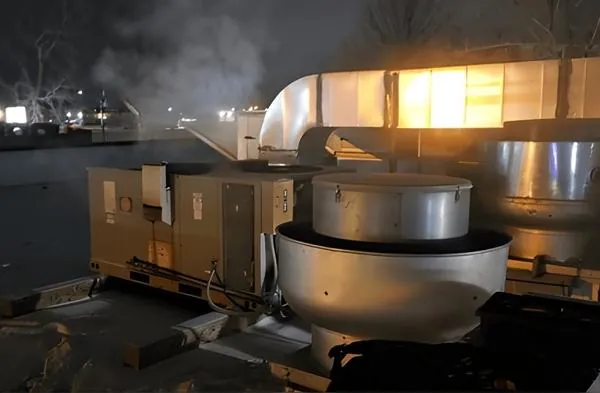 Commercial Rooftop — Night Service