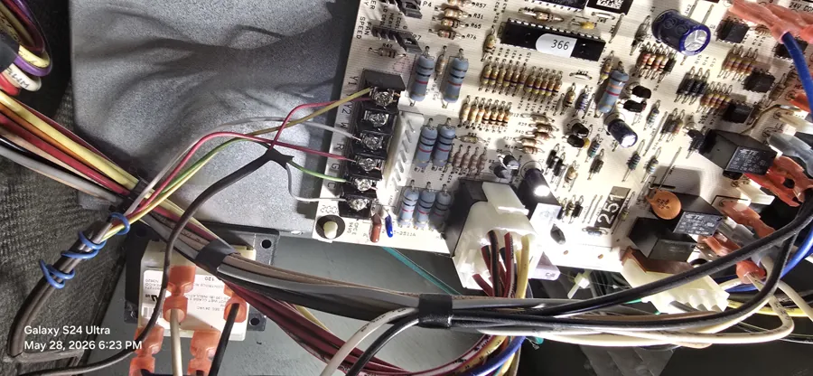 HVAC control board and wiring repair by Heavy Duty Heating & Cooling